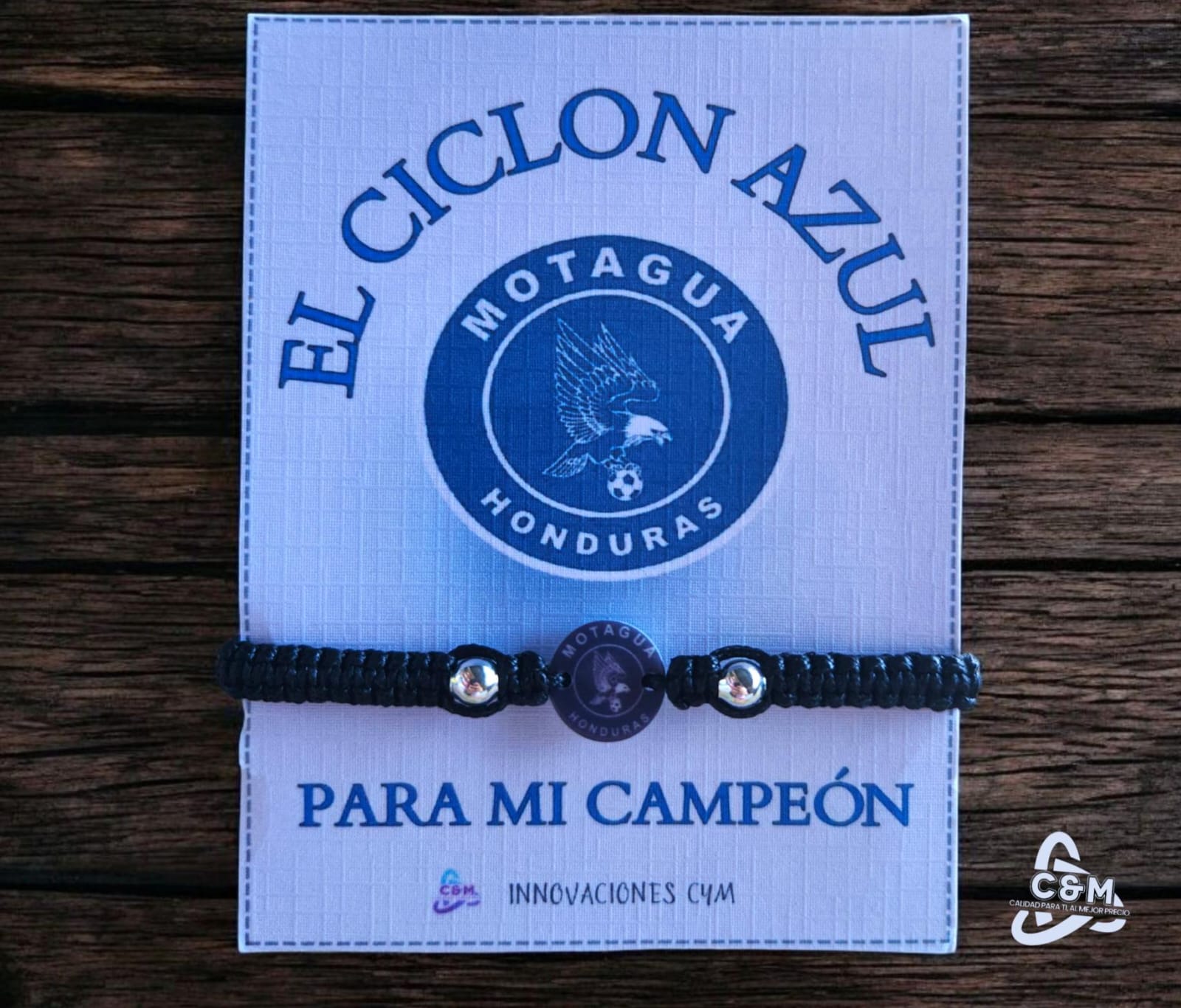 PULSERA CON PERLA METALICA DIJE DE MOTAGUA 